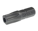 Бита TORX TS45Hх25мм 1/4" 5-ти гранная с отверстием JTC